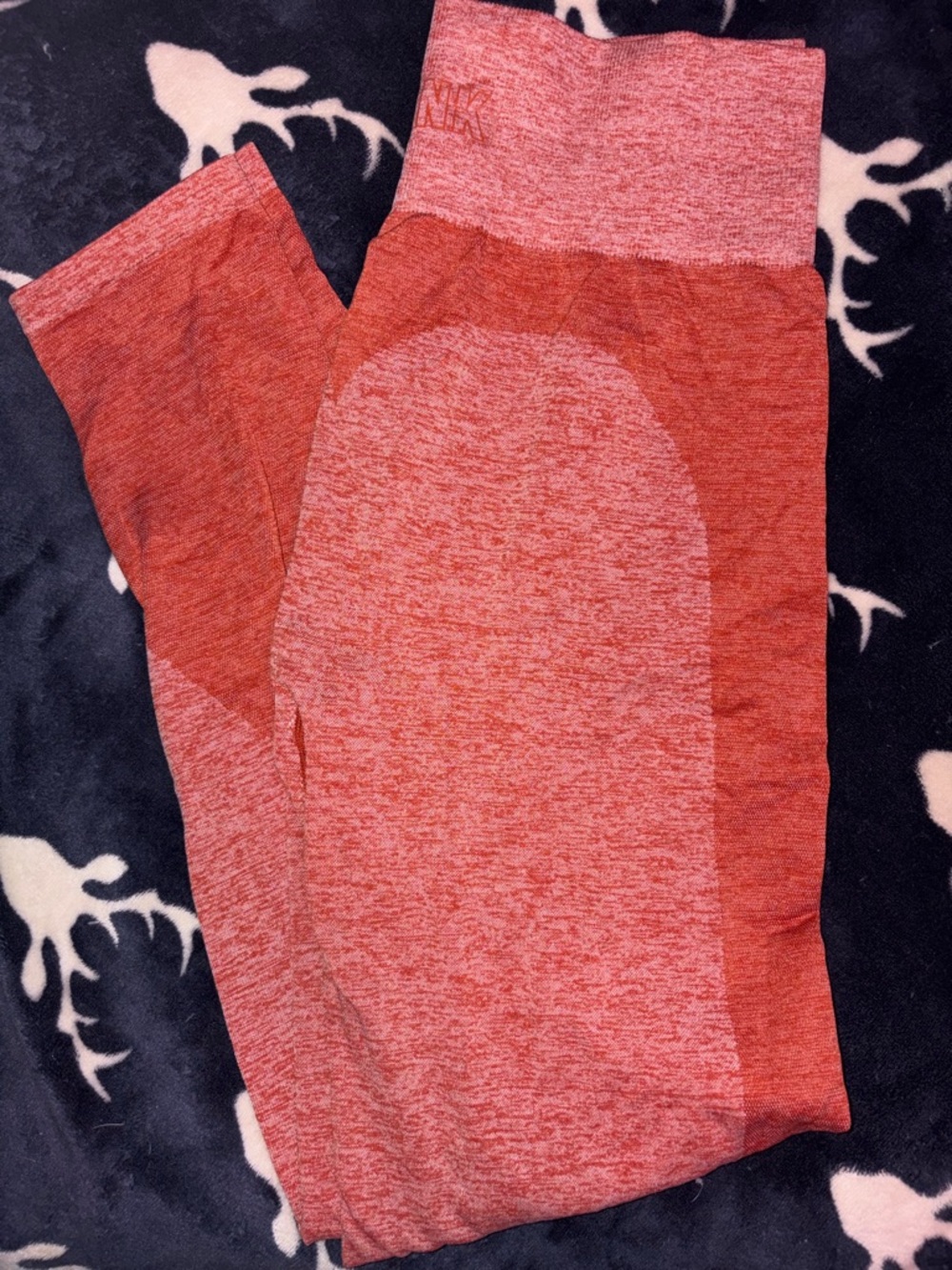 Seamless Orange Athletic Leggings